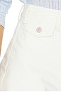 view 6 of 6 Isa Mini Patch Pockets Short in Tonal Ecru