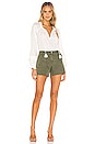 view 4 of 4 Mayslie Utility Short in Vintage Ivy Green