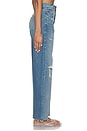 view 3 of 6 Arellia Skimmer Covered Button Fly Jeans in Terazzo Destructed
