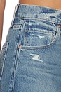 view 6 of 6 Arellia Skimmer Covered Button Fly Jeans in Terazzo Destructed