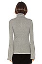 view 3 of 4 Kenzie Turtleneck Sweater in Dark Heather Grey