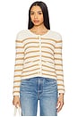 view 1 of 4 Oberon Cardigan in Ivory & Biscotti