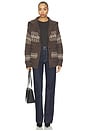 view 6 of 5 Dakar Cardigan in Dark Brown Multi