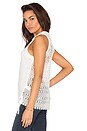 view 1 of 5 Ellen Sweater Tank in Ivory in Ivory & Ivory Lace