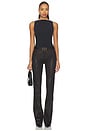 view 5 of 6 High Rise Laurel Canyon Bootcut Jeans in Chicory Coffee Luxe Coating