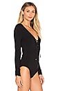 view 3 of 4 LILLIAN 바디수트 in Black