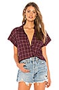view 1 of 4 Jaylin Shirt in Dark Currant Plaid