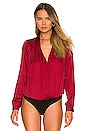 view 2 of 5 Sevilla Bodysuit in Garnet Red