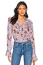 view 1 of 4 Arianne Blouse in Lavender Multi