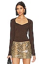 view 1 of 5 Genieve Sweater in Bronze Sparkle