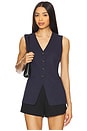 view 1 of 4 Campanelli Vest in Dark Ink Blue