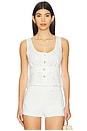 view 1 of 5 Caine Top in White