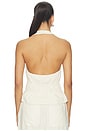 view 3 of 4 Alysha Linen Top in Parchment