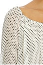 view 5 of 5 Capricorn Blouse in Bone & Pacific Blue