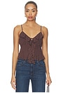 view 1 of 5 Indiah Cami in Mahogany & Ecru