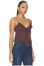 view 2 of 5 Indiah Cami in Mahogany & Ecru