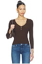 view 1 of 4 Ginnette Top in Hickory