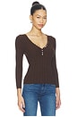 view 2 of 4 Ginnette Top in Hickory