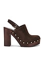 view 1 of 5 Marcela Clog Pump in Chocolate