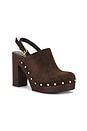 view 2 of 5 Marcela Clog Pump in Chocolate
