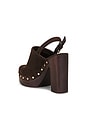 view 4 of 5 Marcela Clog Pump in Chocolate