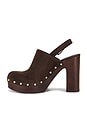 view 6 of 5 Marcela Clog Pump in Chocolate