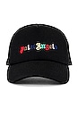 view 1 of 4 Rainbow Logo Cap in Black