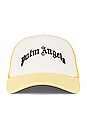 view 1 of 4 Curved Logo Trucker Hat in Yellow & Black