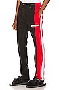 view 1 of 5 3/4 Track Denim Pants in Black & Red