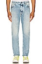 view 1 of 4 Back Logo 5 Pocket Jean in Light Blue