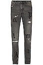 view 2 of 4 Logo Patch Classic 5 Pocket Pant in Medium Grey