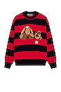 view 1 of 4 Bear Stripes Sweater in Navy Blue