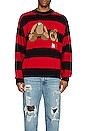 view 3 of 4 Bear Stripes Sweater in Navy Blue