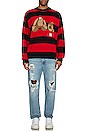 view 4 of 4 Bear Stripes Sweater in Navy Blue