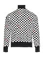 view 2 of 5 Damier Classic Track Jacket in Black & Red