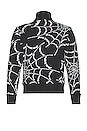 view 2 of 5 Spider Web Classic Track Jacket in Black & White