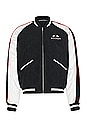 view 2 of 6 X Formula 1 Racing Souvenir Jacket in Black, White, & Red