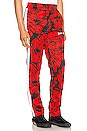 view 3 of 6 Hawaiian Track Pant in Black & Red