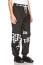 view 2 of 5 PANTALON SWEAT in Black & White