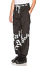 view 3 of 5 PANTALON SWEAT in Black & White