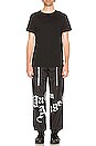 view 5 of 5 PANTALON SWEAT in Black & White