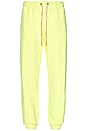 view 2 of 5 Logo Sweatpants in Yellow Fluo