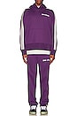 view 7 of 7 Classic Track Pant in Purple & Off White