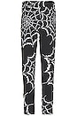 view 4 of 6 Spider Web Classic Track Pant in Black & White
