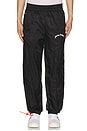 view 1 of 6 Curved Logo Nylon Track Pants in Black