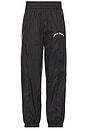 view 4 of 6 Curved Logo Nylon Track Pants in Black