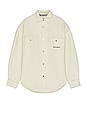 view 1 of 4 Pocket Logo Overshirt in Butter