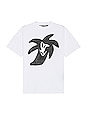 view 1 of 3 Palmity United Classic Tee in White & Black