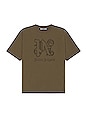 view 1 of 4 Monogram Statement Tee in Brown