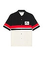 view 2 of 5 X Formula 1 Racing Bowling Shirt in Black, White, & Red